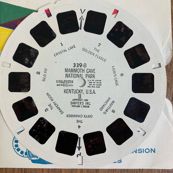View-Master 1955 Mammoth Cave National Park Kentucky 3 reels‎ & original packet - Picture 6 of 6